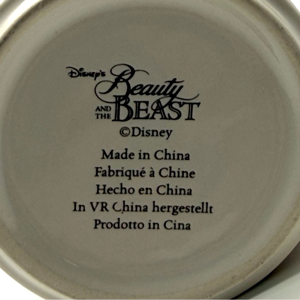 Disney-Vintage-Beauty and the Beast-Collectible Coffee Mug-EUC-No Box - Picture 7 of 10